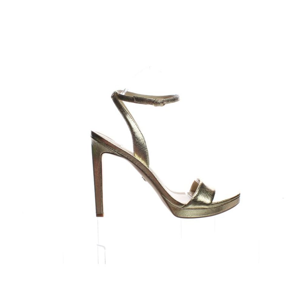 Sam Edelman Womens Jade Gold Ankle Strap Heels Size 9.5 Medium (B, M)!